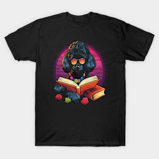 Poodle Reads Book T-Shirt